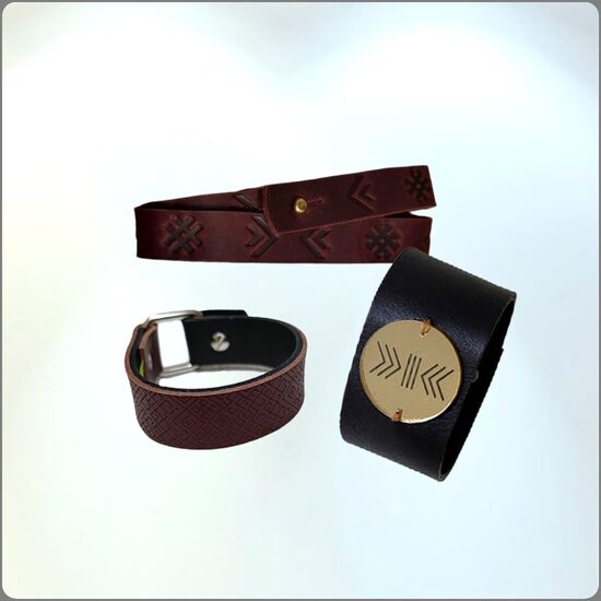 кожаные браслеты