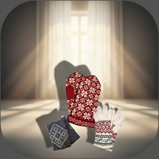 варежки, перчатки и митенки с бисером