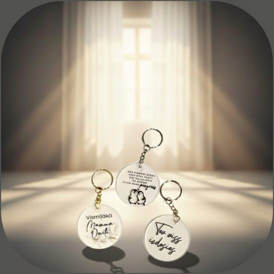 organiskā stikls atslēgu piekariņi