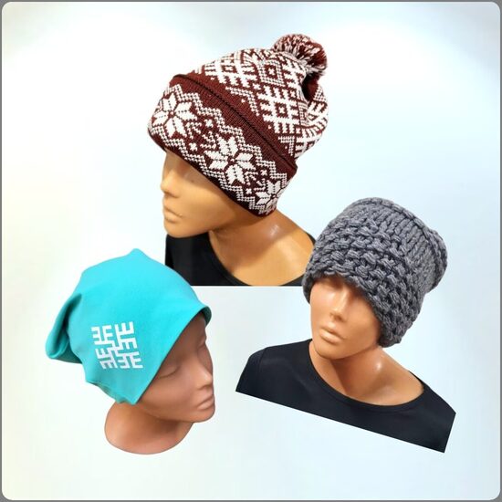 вязаные шапки