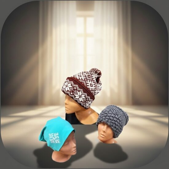 вязаные шапки