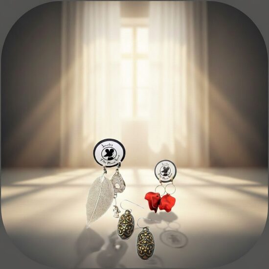 dizaina un bronzas auskari