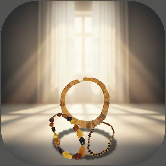 янтарные бусы