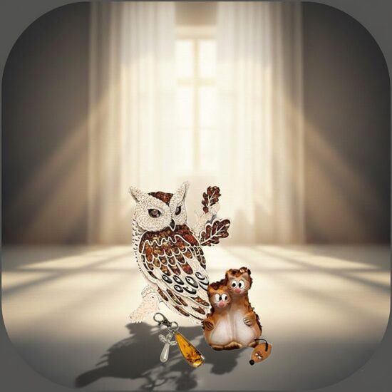 янтарные аксессуары и декор