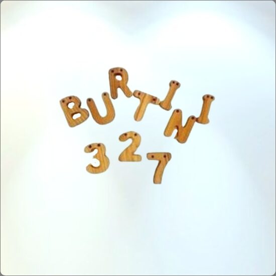 деревянные буквы и цифры (5 см) 