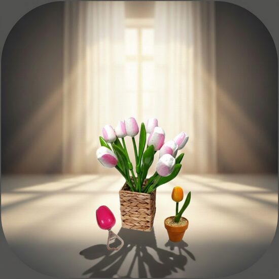 тюльпаны из дерева