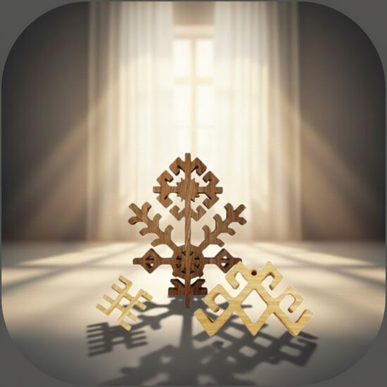 Дубовые латышские знаки силы (обереги)