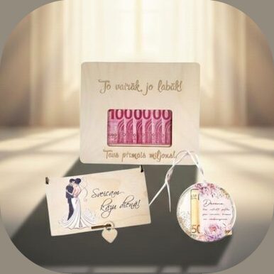 kastītes un aploksnes naudas dāvināšanai