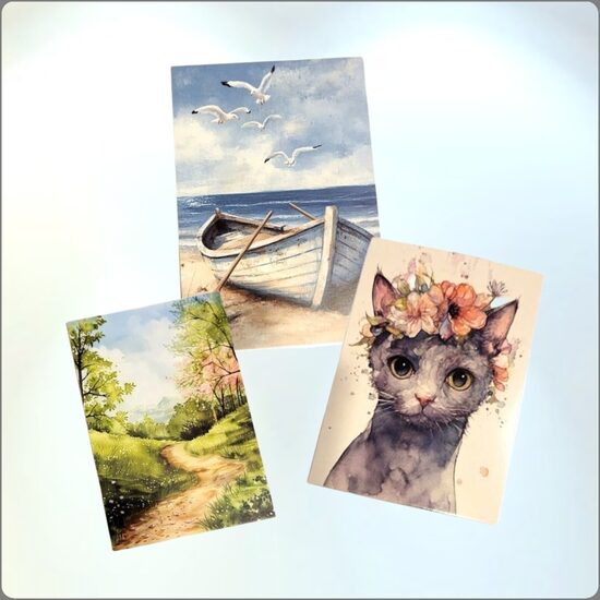 pastkartes un mini kartiņa