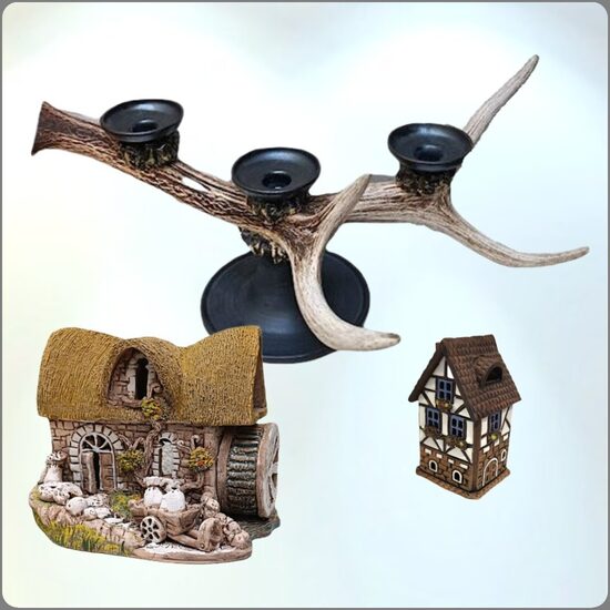  svečturi un sveču mājiņas