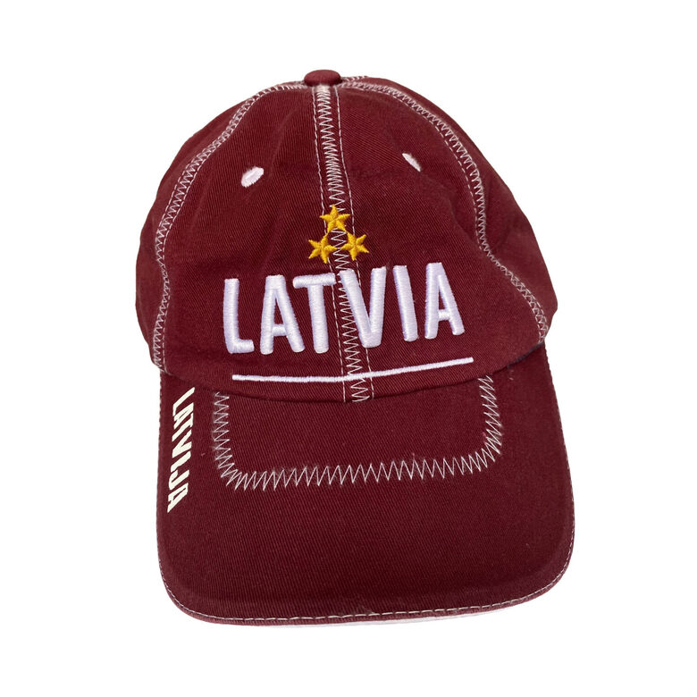 Baseball cap "Latvia" (Bordeaux) 1501701 