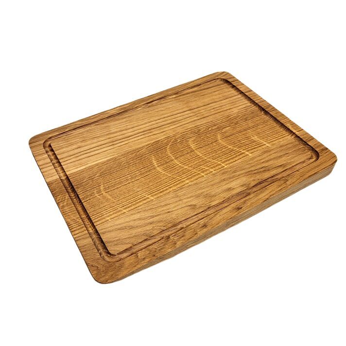 Дубовая кухонная доска 24x32x2 см