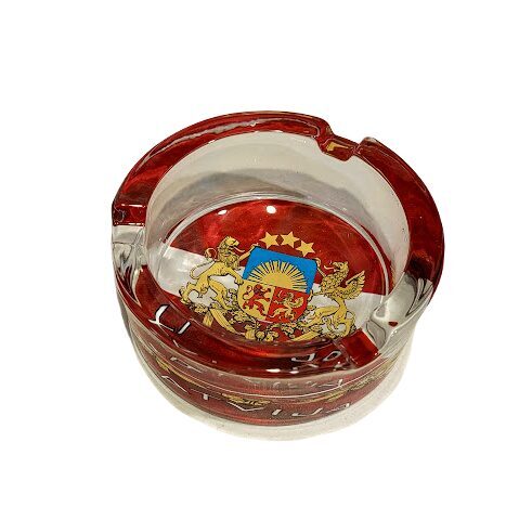 Стеклянная пепельница Латвия 1545402