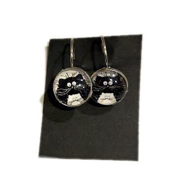 Серьги из коллекции "Кошки"