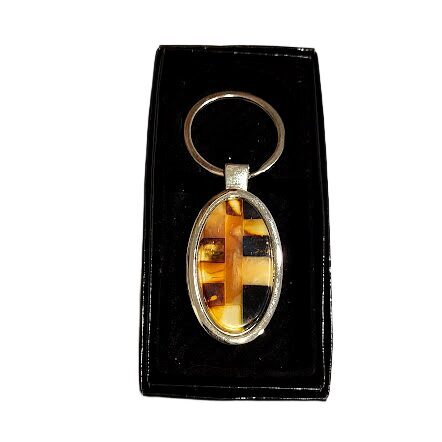 Key pendant with amber 670804