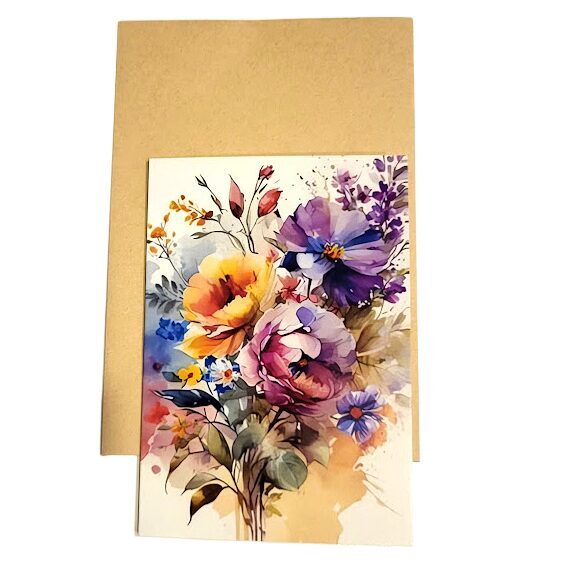 Поздравительная открытка с конвертом 059133