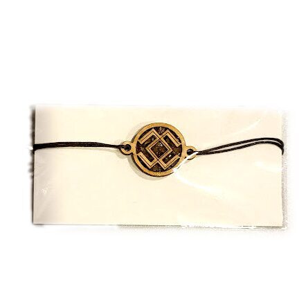 Браслет с янтарём "Знаки" 676304