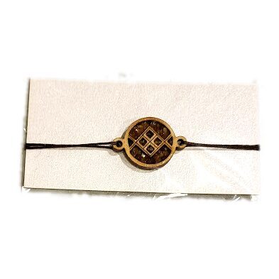 Браслет с янтарём "Знаки" 676301