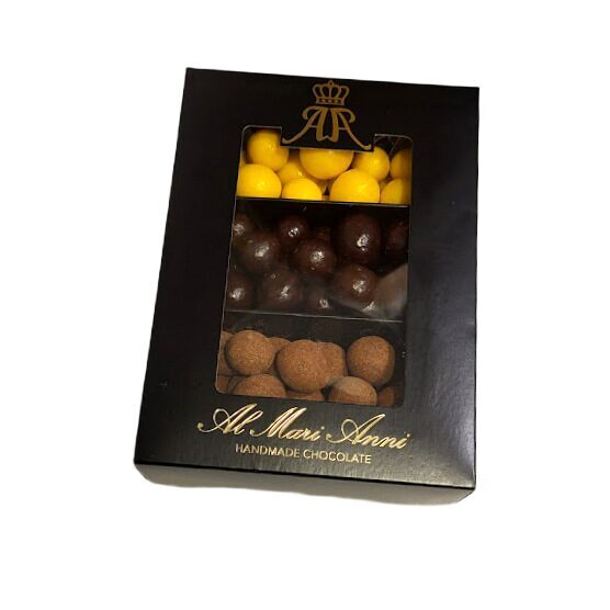 Augļu un ogu asorti šokolādē (Ābols, ananāss, upene)