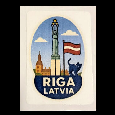 Наклейка Рига - Латвия 543014
