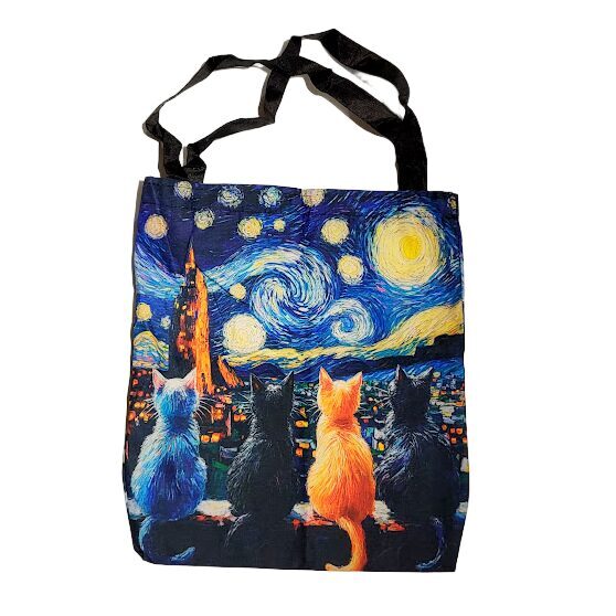 Maisiņš iepirkumiem no kolekcijas Kaķi mākslā 050701