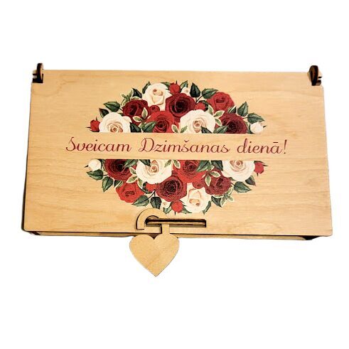 Wooden box - Happy birthday!