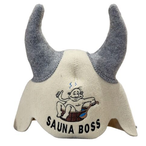 Sauna Hat Viking Shape "SAUNA BOSS"