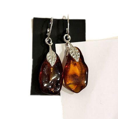 Серьги с янтарем 675201
