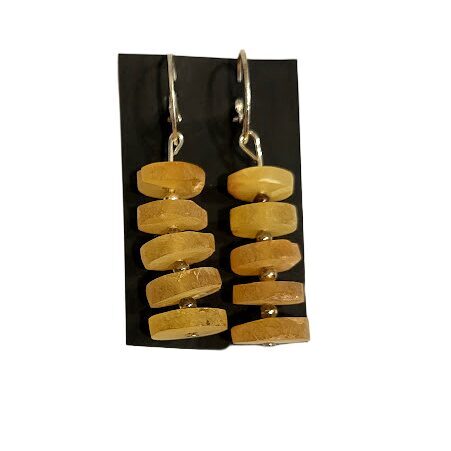 Серьги с янтарем 675216