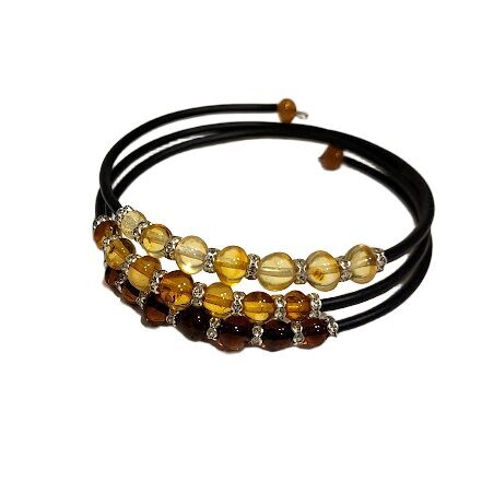 Amber Spiral Bracelet "Day Cycle" 12012001