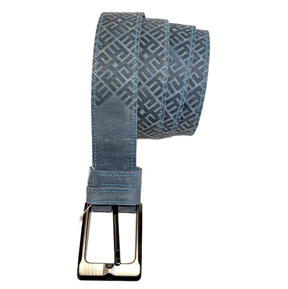 Dabīgās ādas josta "Ugunskrusts" (zaļa)  