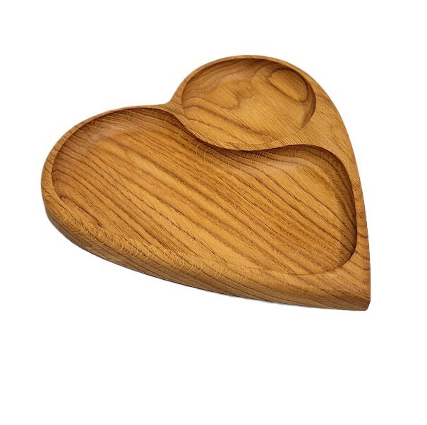 Koka šķīvis Sirds 325002