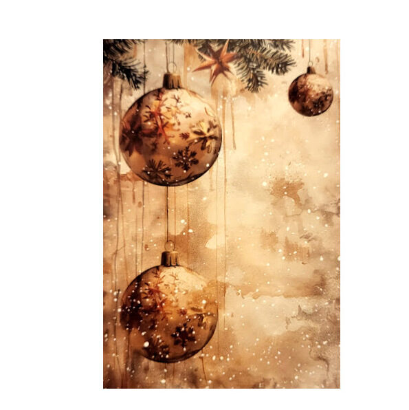 Apsveikumu kartiņa Retro Ziemassvētki 05129104