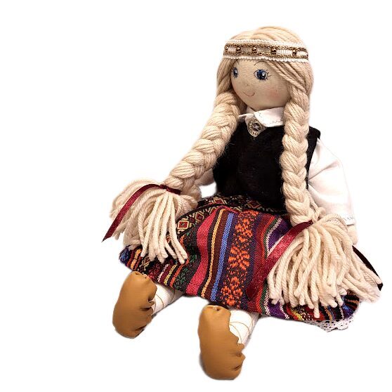 Šūtā tautiskā lelle "Baiba" (30 cm)