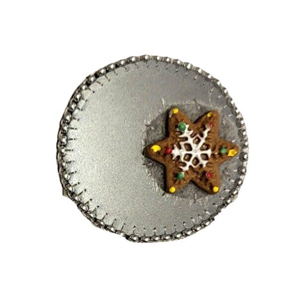 Reflective Snowflake Brooch (4.5 cm)