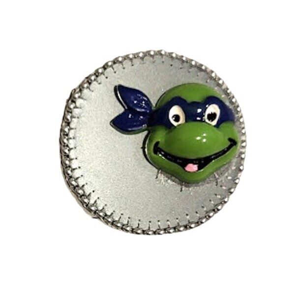 Reflective Ninja Turtle Pin with Blue Bandana (4.5 cm)
