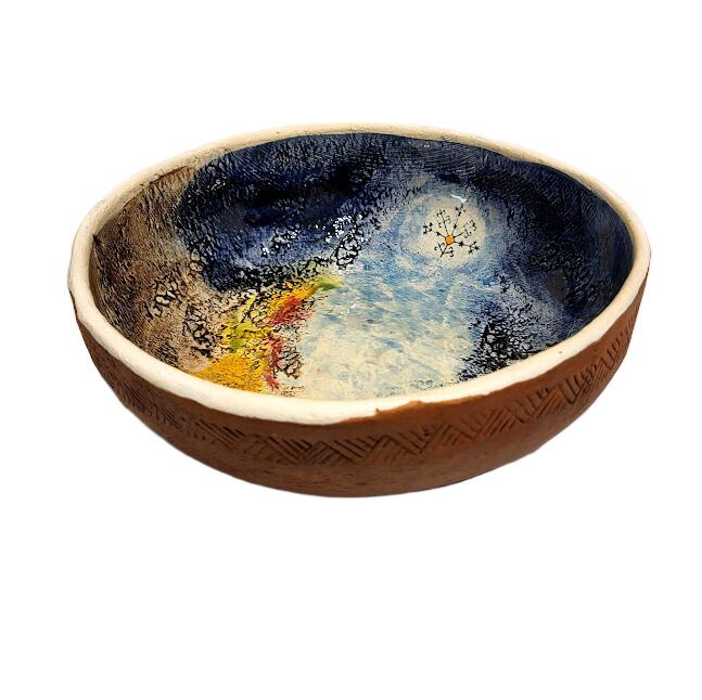 Clay Bowl – Tree of Austra (23 x 7 cm)