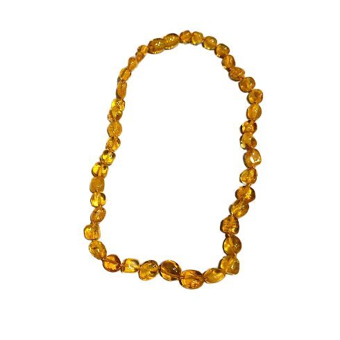 Dabīgā Baltijas dzintara krellītes bērniem (32 cm)-11502 👶 