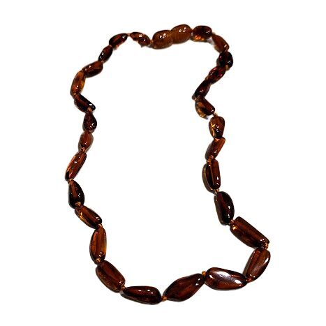 Dabīgā Baltijas dzintara krellītes bērniem (32 cm)-03 👶 