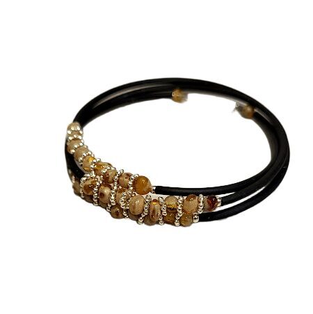 Amber Bracelet - "Triple Sun Spiral"