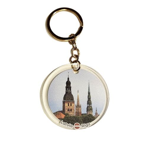 Keychain "Heart of Latvia" (Riga motifs)2 