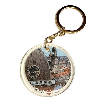 Keychain "Heart of Latvia" (Riga motifs)3 