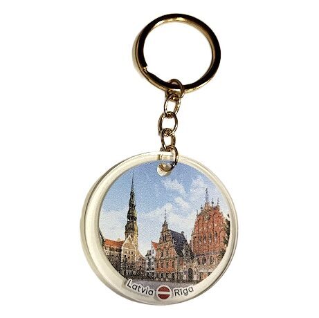 Keychain "Heart of Latvia" (Riga motifs)4 
