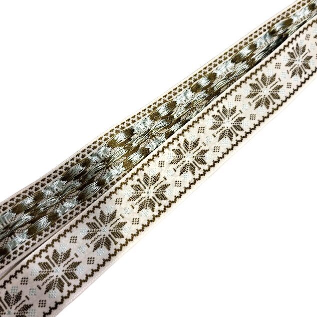Woven Belt "Golden Auseklītis" (2.5 cm) 