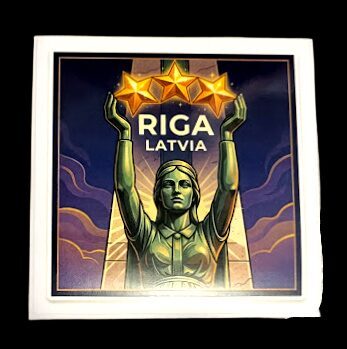 Decorative Sticker "Milda" (6x6 cm) 