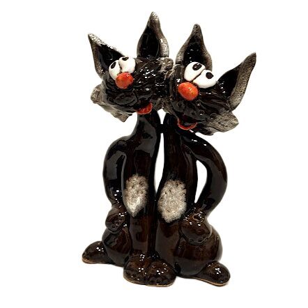 Ceramic souvenir figurine "Two Cats" (Large, 16 cm) 542403