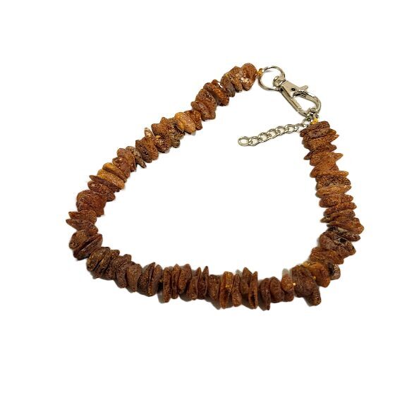 Natural Baltic Amber Collar for Dogs and Cats (30 cm) 
