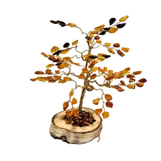 Lielais dzintara laimes un naudas koks "Labklājība" (17 cm) 674503 