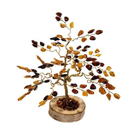 Lielais dzintara laimes un naudas koks "Labklājība" (17 cm) 674507 