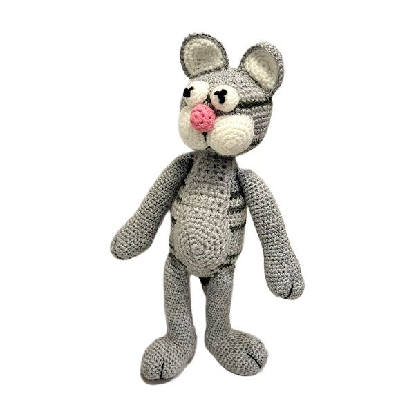 Lielais tamborētais kaķis "Minkāns" (45 cm)-02 